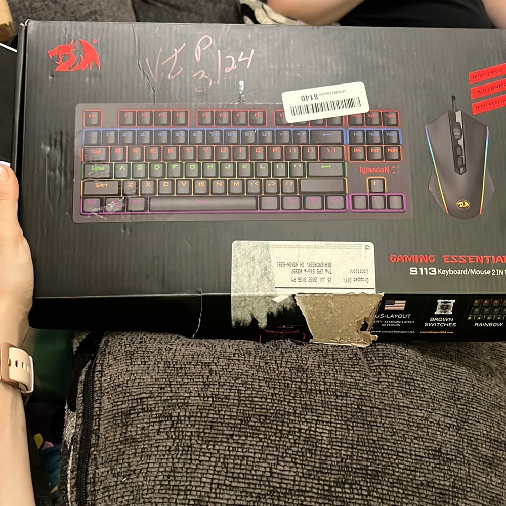 Wireless Gaming keyboard with mouse
